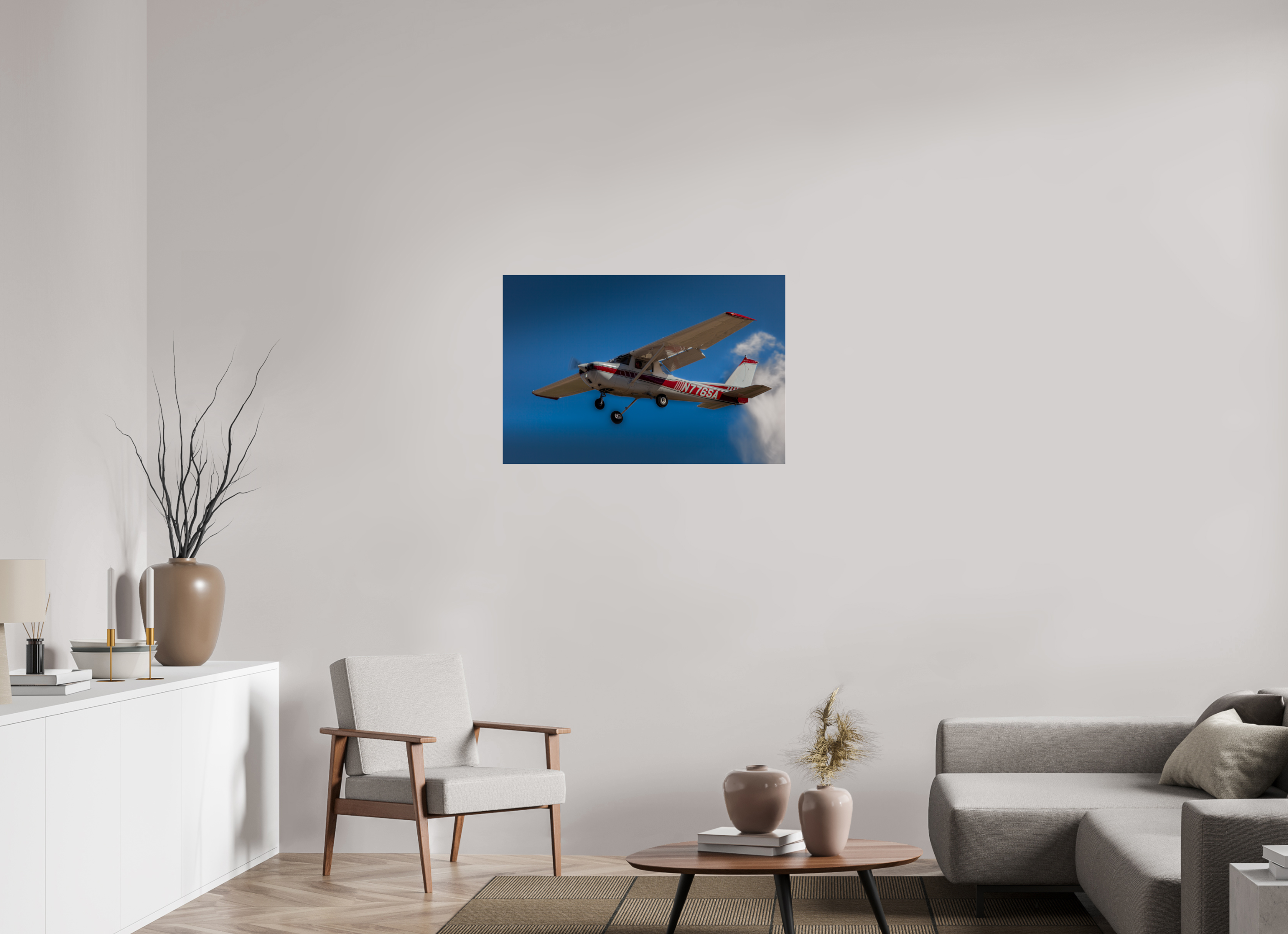 36 x 24″, Photo Print Under Acrylic Glass Cessna 150