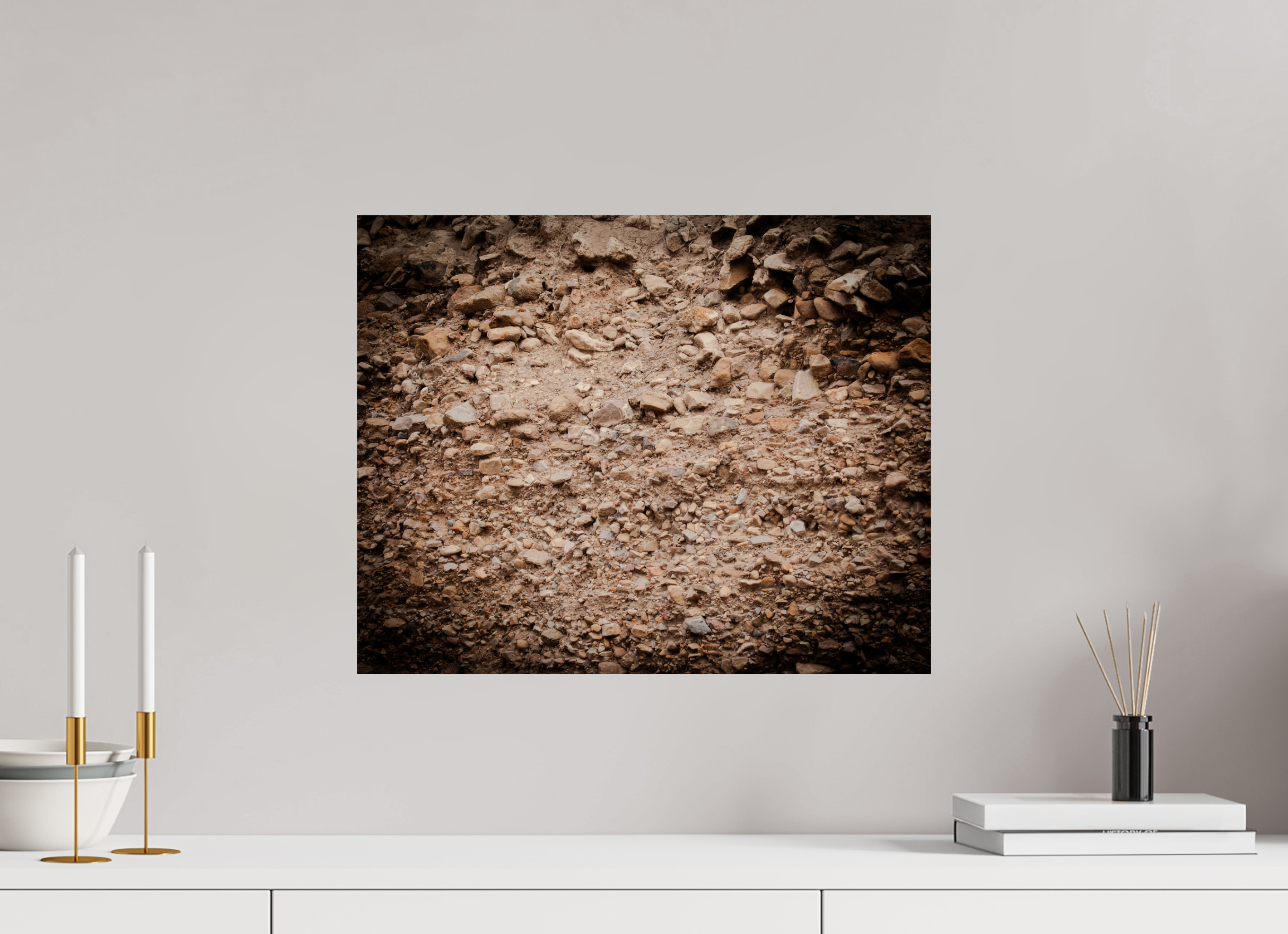 20 x 16″, Photo Print On Fuji Crystal DP II Earthy Rock and Dirt Wall Texture Salt Lake City