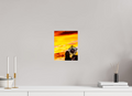 8 x 10″, Photo Print On Fuji Crystal DP II Fiery Sunset over Salt Lake City Church and Sculpture
