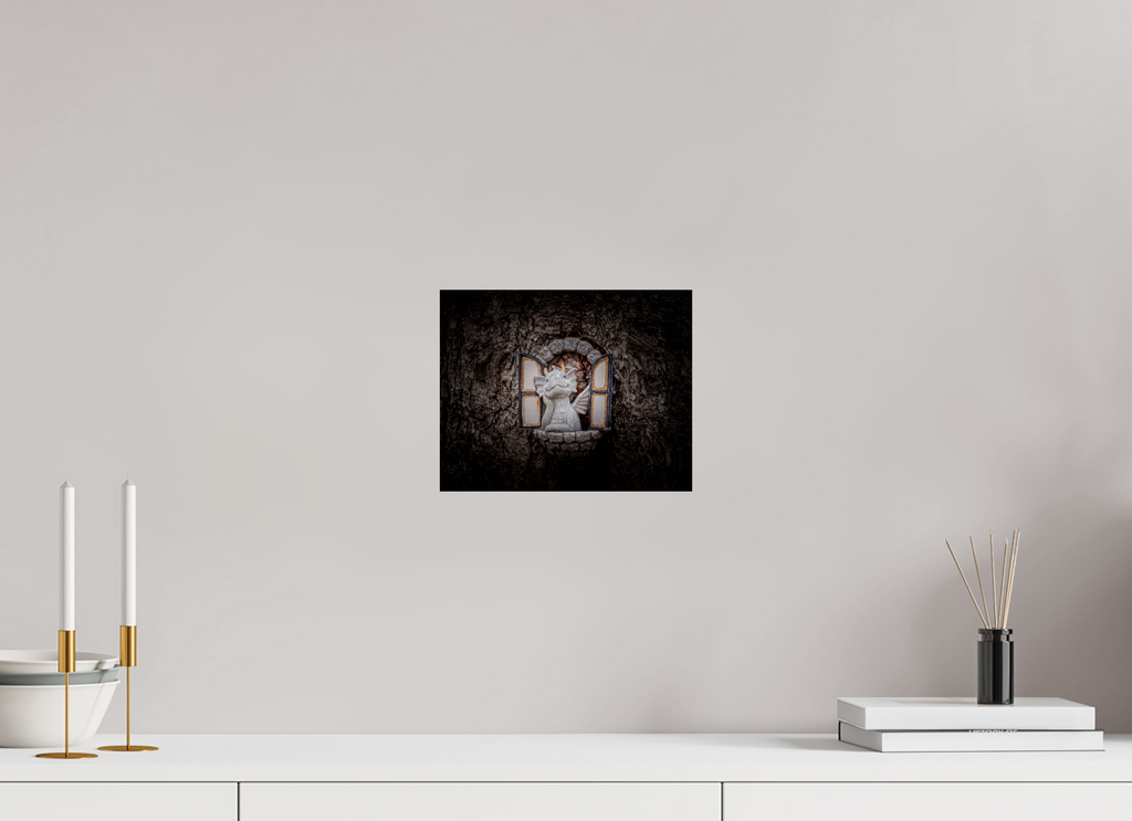 10 x 8″, Photo Print On Fuji Crystal DP II Whimsical Dragon Tree Window Sculpture
