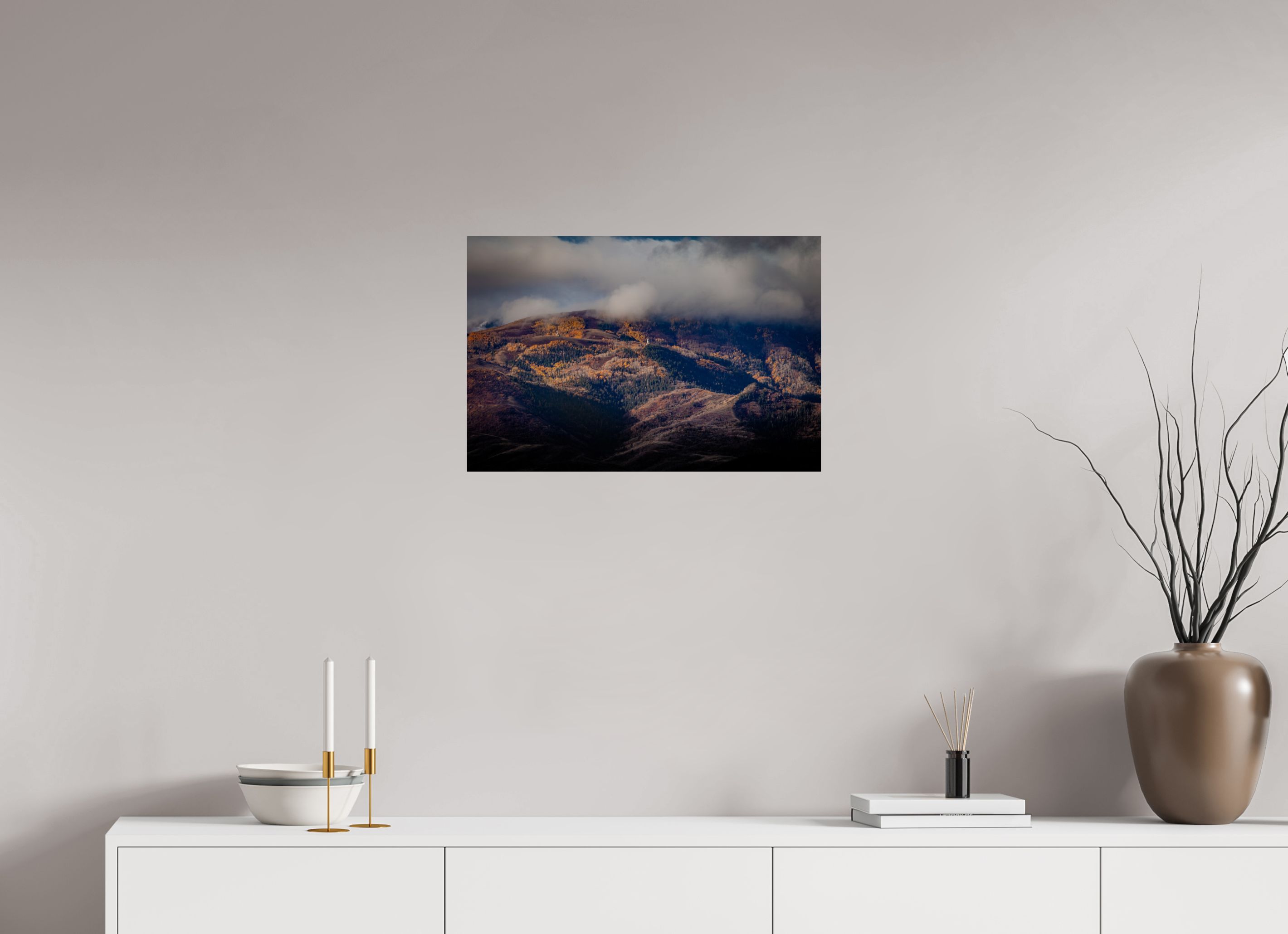 24 x 16″, Photo Print On Fuji Crystal DP II Autumn Oquirrh Mountain Range Panoramic Utah