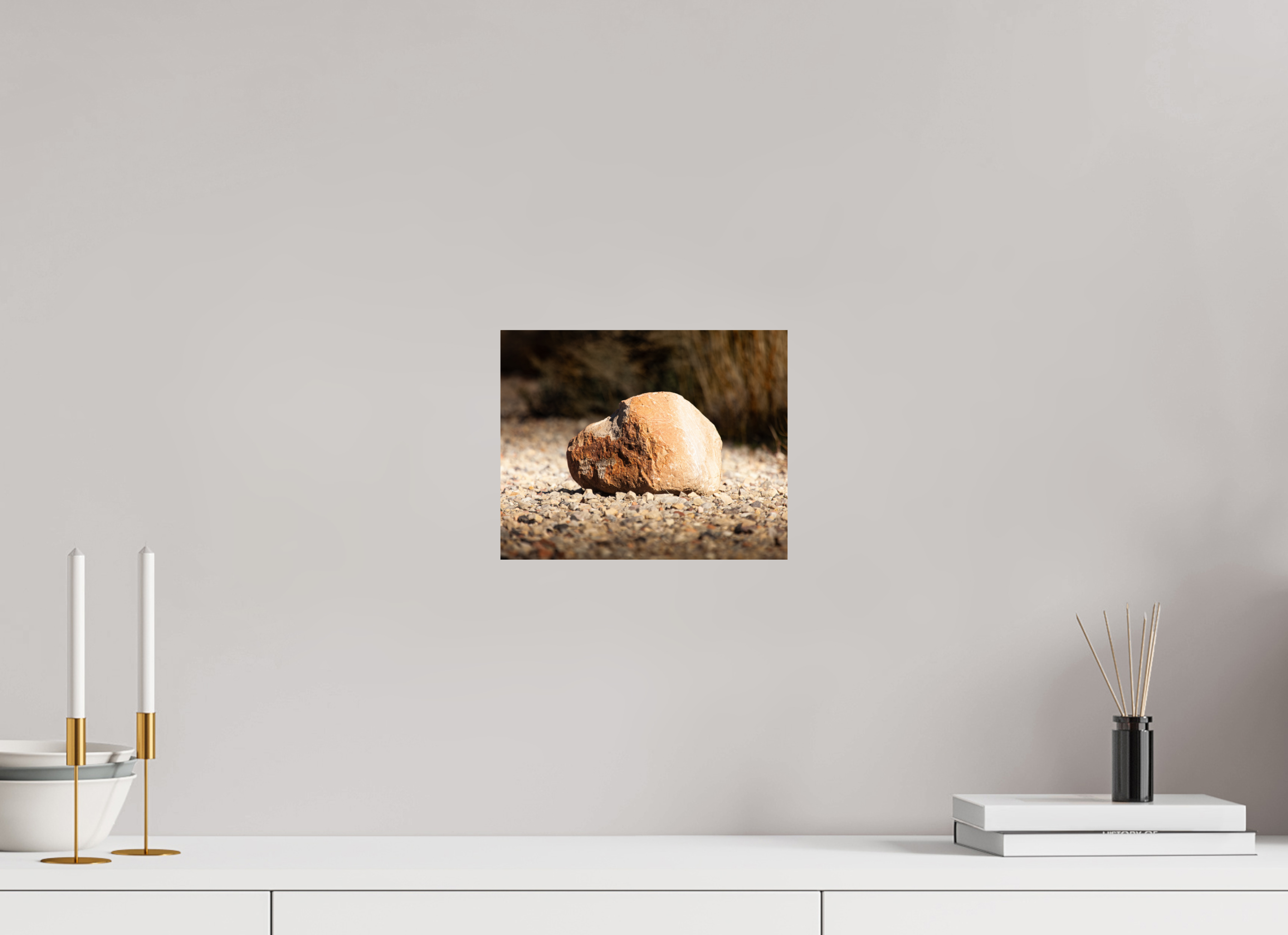 10 x 8″, Photo Print On Fuji Crystal DP II Sunlit Boulder on Mountain View Bike Trail Salt Lake City