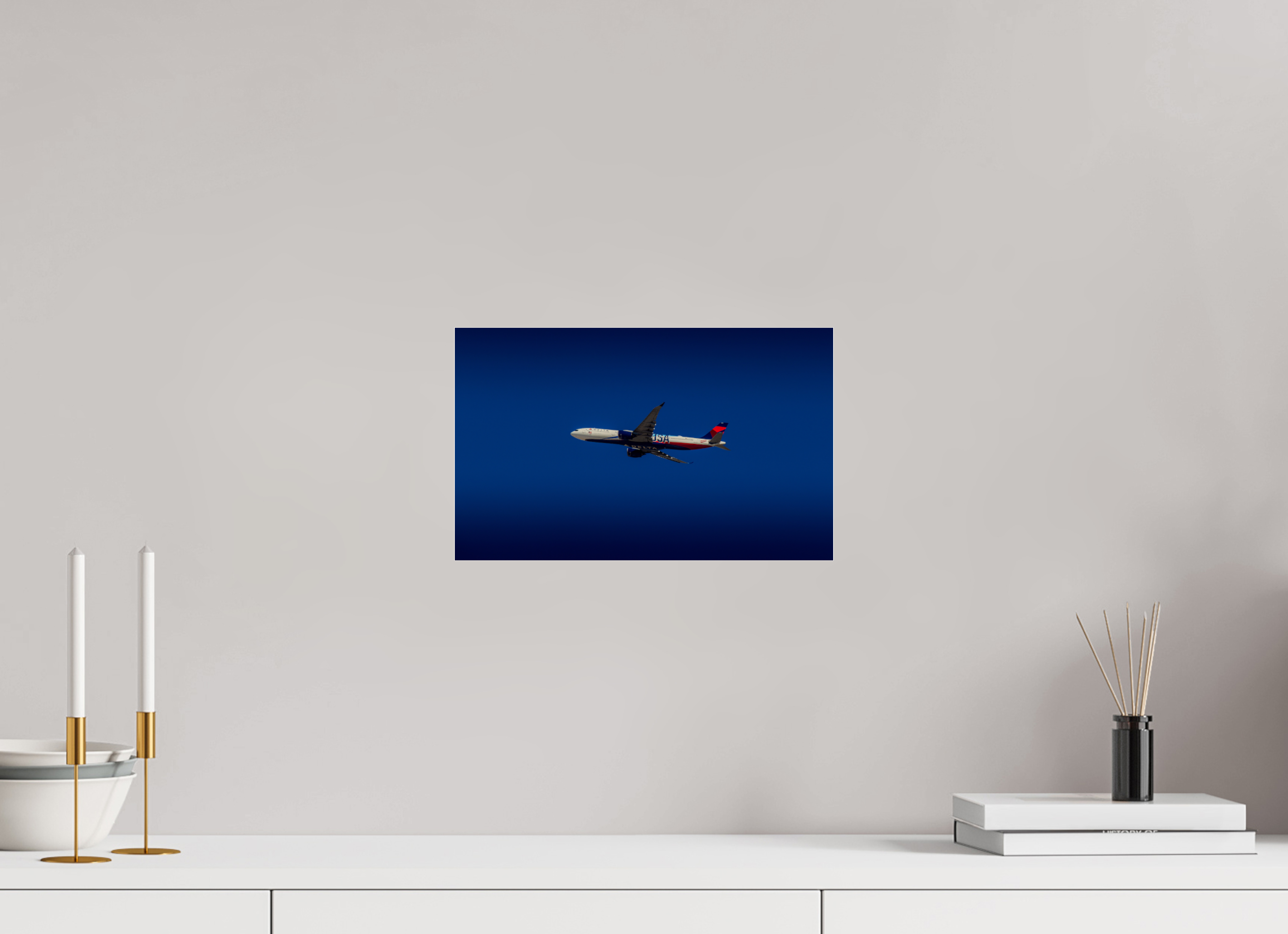 13 x 8″, Photo Print Under Acrylic Glass Delta Team USA Airbus A330neo Salt Lake City