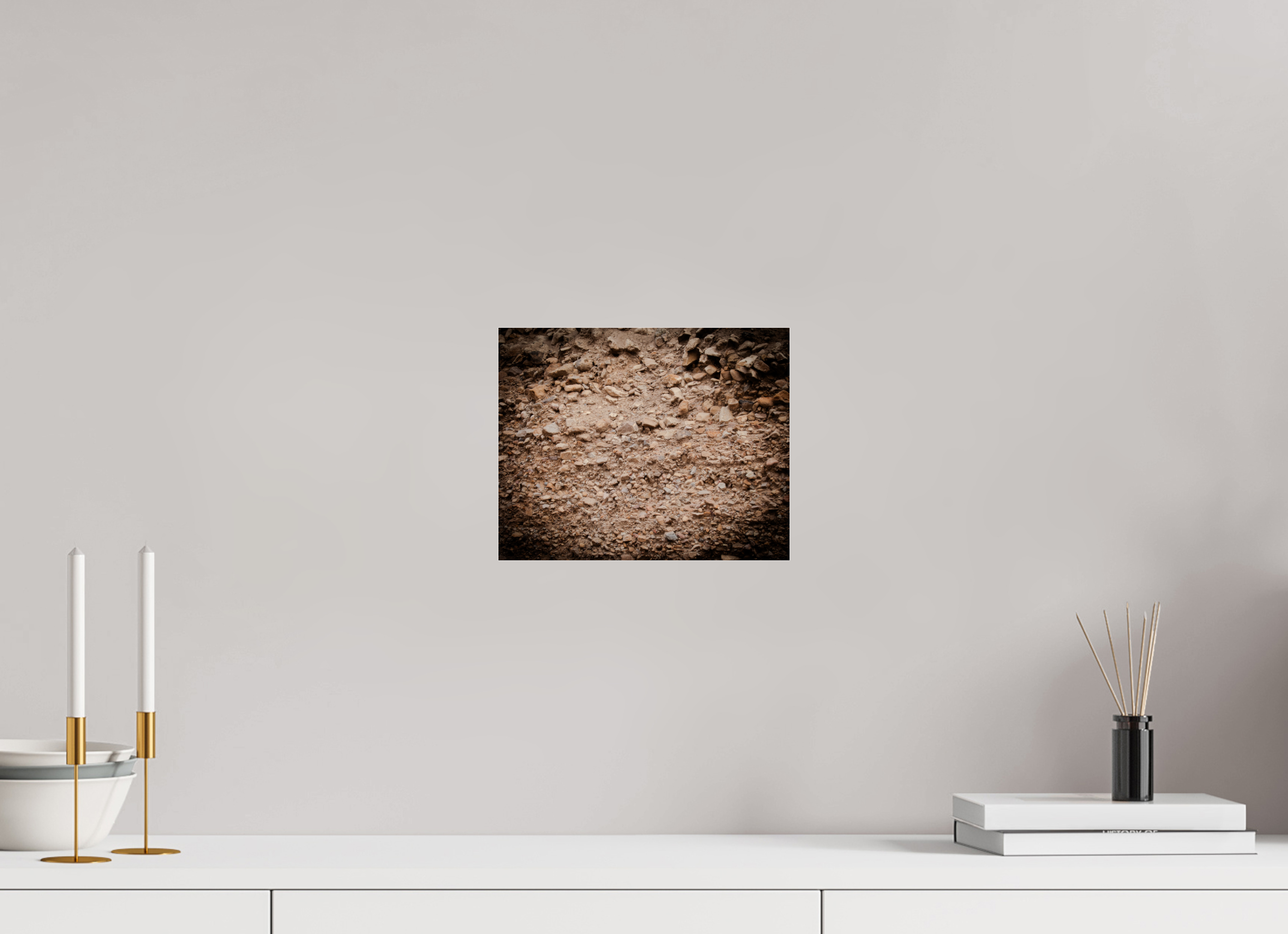 10 x 8″, Photo Print Under Acrylic Glass Earthy Rock and Dirt Wall Texture Salt Lake City