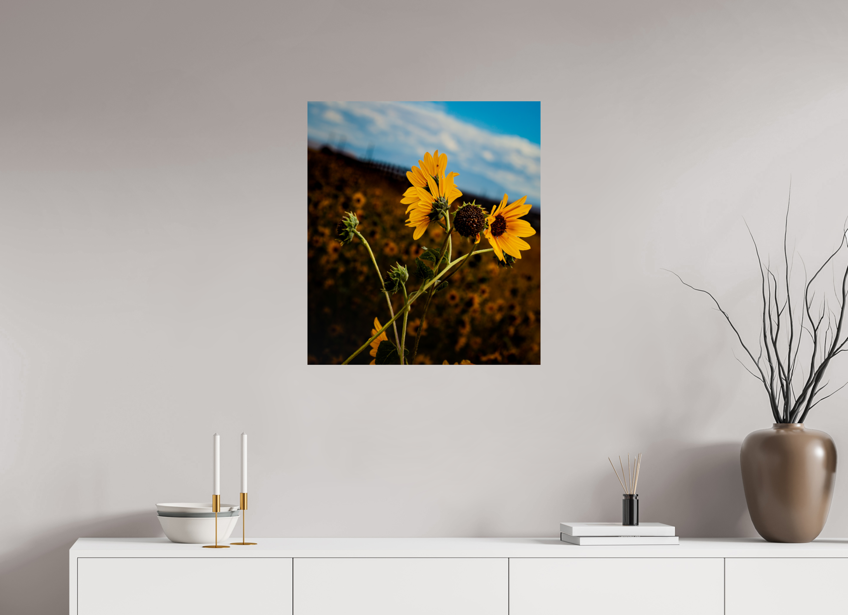 24 x 27.2″, Photo Print On Fuji Crystal DP II Wild Sunflowers