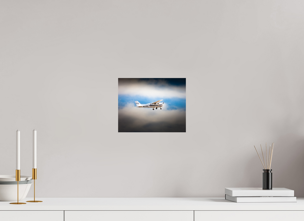 10 x 8″, Photo Print On Fuji Crystal DP II Cessna 172 Skyhawk N804BL Stormy Flight West Jordan Utah