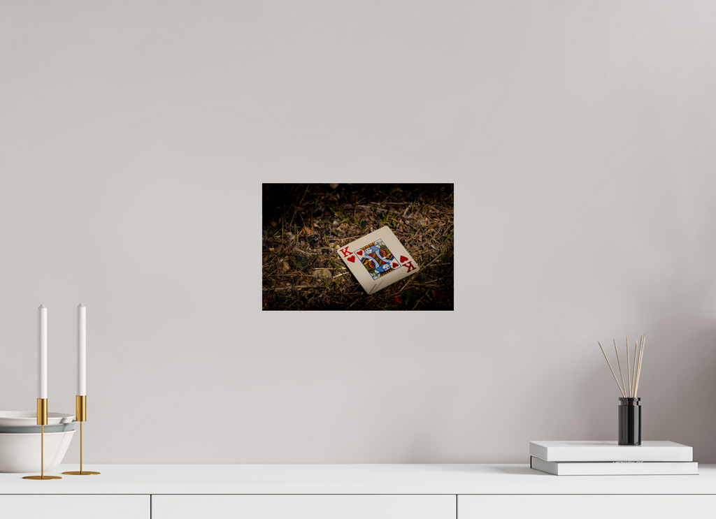 12 x 8″, Photo Print On Fuji Crystal DP II King of Hearts Playing Card on Ground Salt Lake City