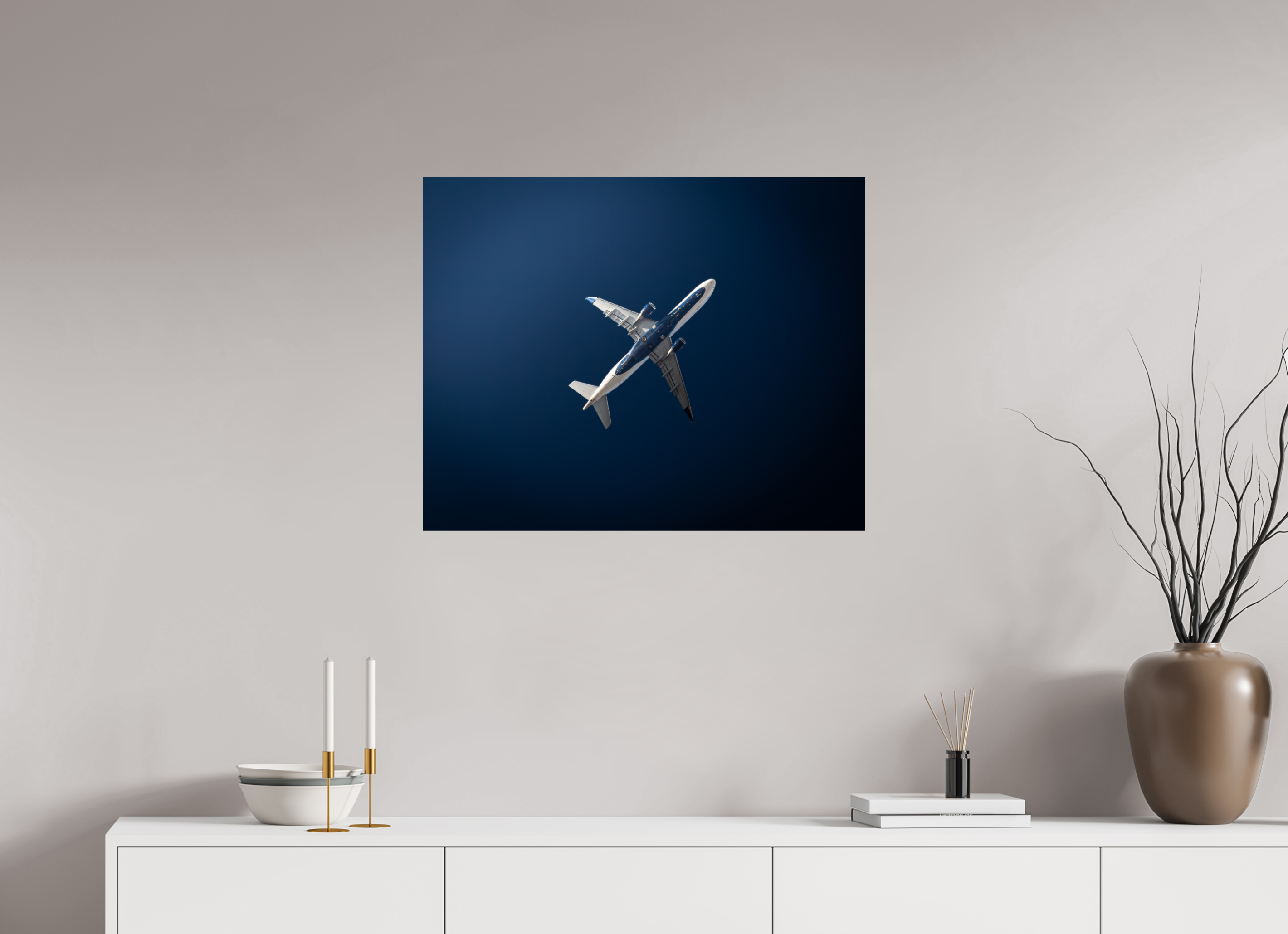 30 x 24″, Photo Print On Fuji Crystal DP II Delta Air Lines Widebody Jet Belly View SLC