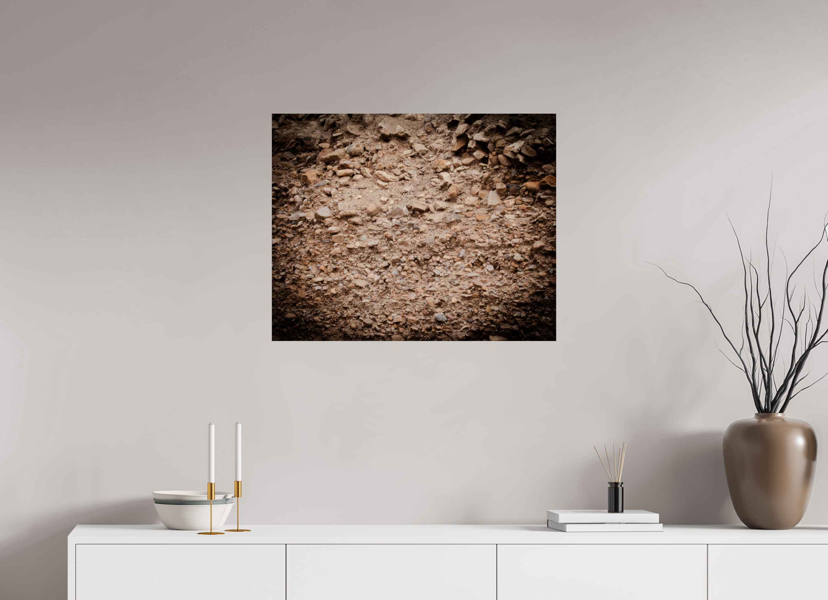 30 x 24″, Photo Print On Fuji Crystal DP II Earthy Rock and Dirt Wall Texture Salt Lake City