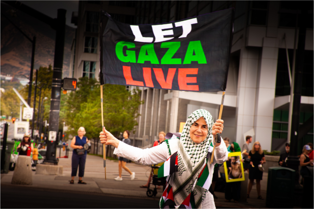 Main image Pro-Palestine Protest at US Courthouse Salt Lake City