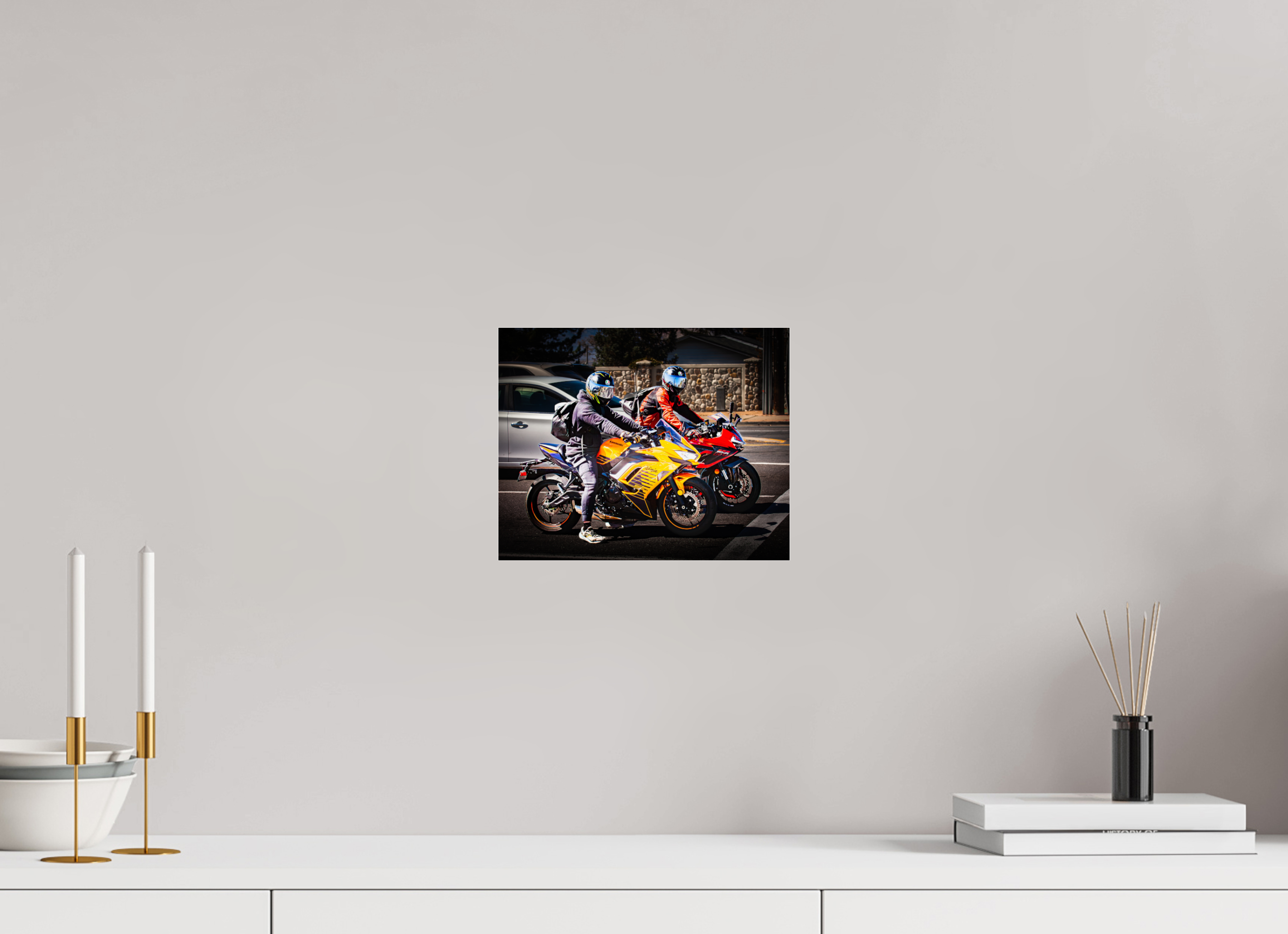 10 x 8″, Photo Print Under Acrylic Glass Kawasaki Ninja and Sportbike Riders Salt Lake City