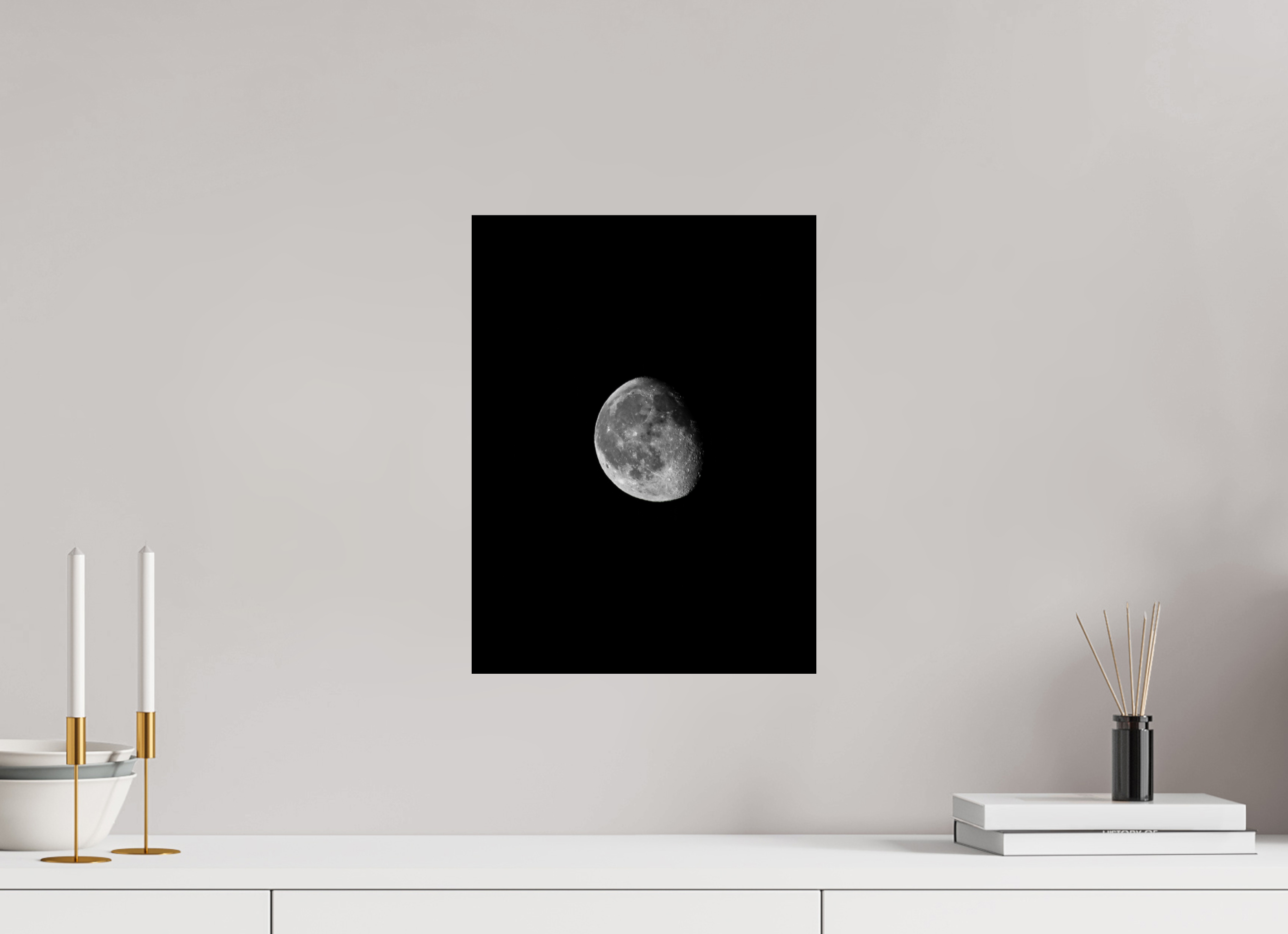 12 x 16″, Photo Print On Fuji Crystal DP II Gibbous Moon