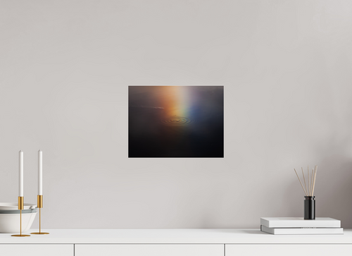 12 x 9″, Photo Print Under Acrylic Glass Rainbow Drop Reflection