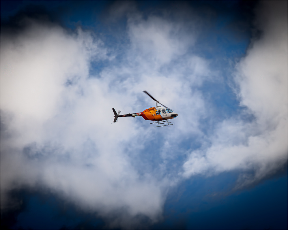 Main image Bell 407 Helicopter N711ZW in Flight Salt Lake City
