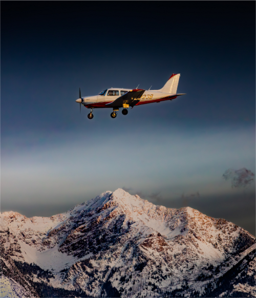 Main image Private Plane Over Wasatch Front Thunder Mountain Salt Lake City