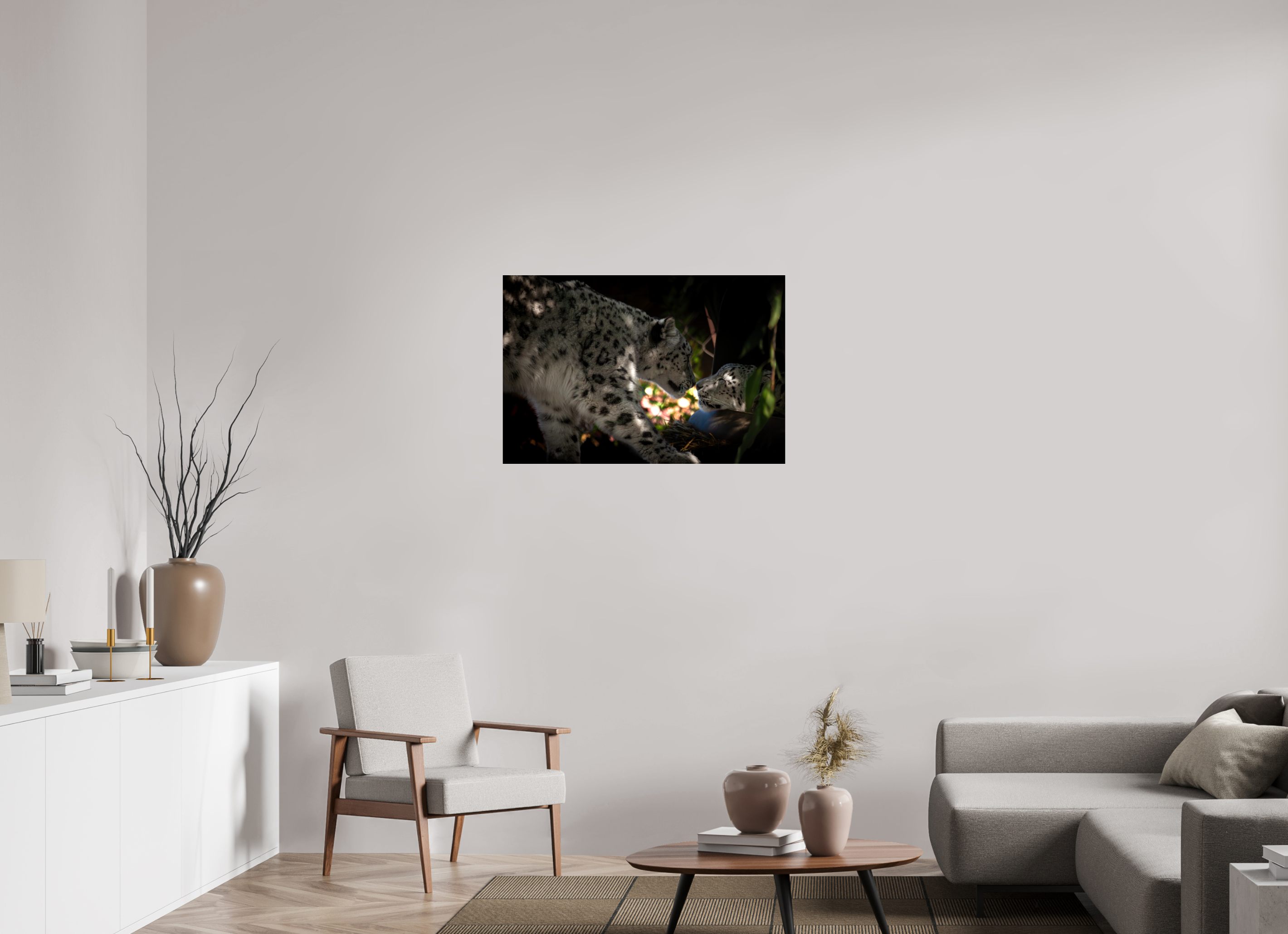 36 x 24″, Photo Print Under Acrylic Glass Snow Leopards