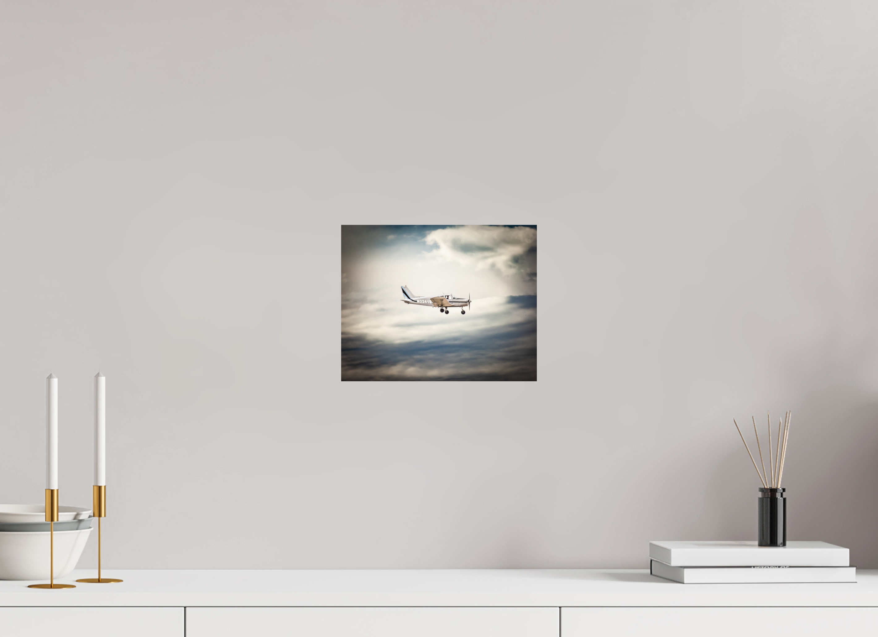 10 x 8″, Photo Print On Fuji Crystal DP II Piper Cherokee N32419 South Valley Regional Airport Utah
