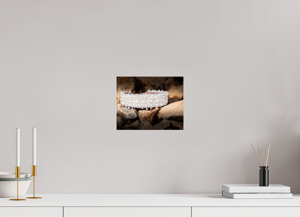 10 x 8″, Photo Print On Fuji Crystal DP II Pearl Bridal Headband on Rugged Rocks Salt Lake City