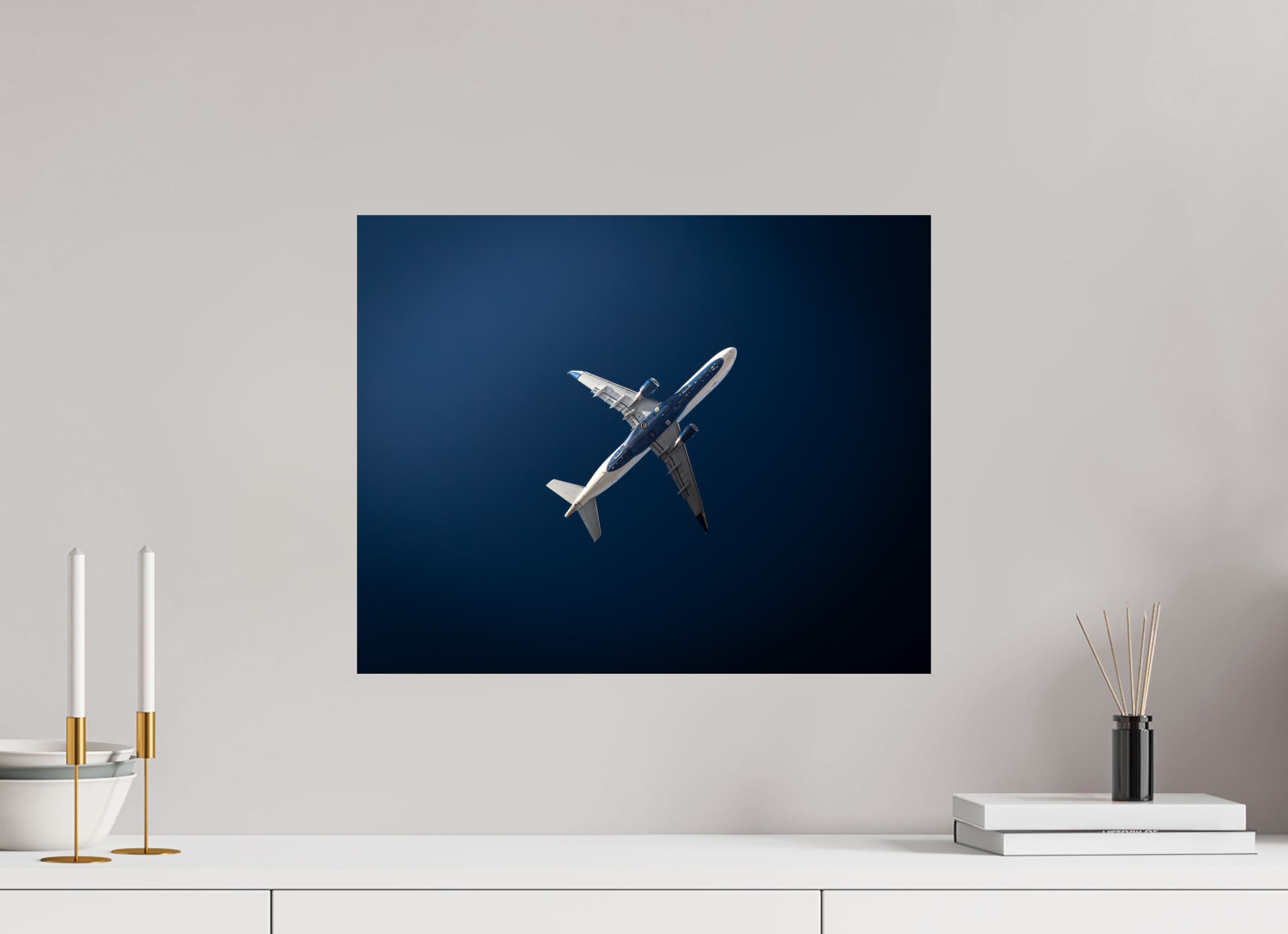 20 x 16″, Photo Print On Fuji Crystal DP II Delta Air Lines Widebody Jet Belly View SLC