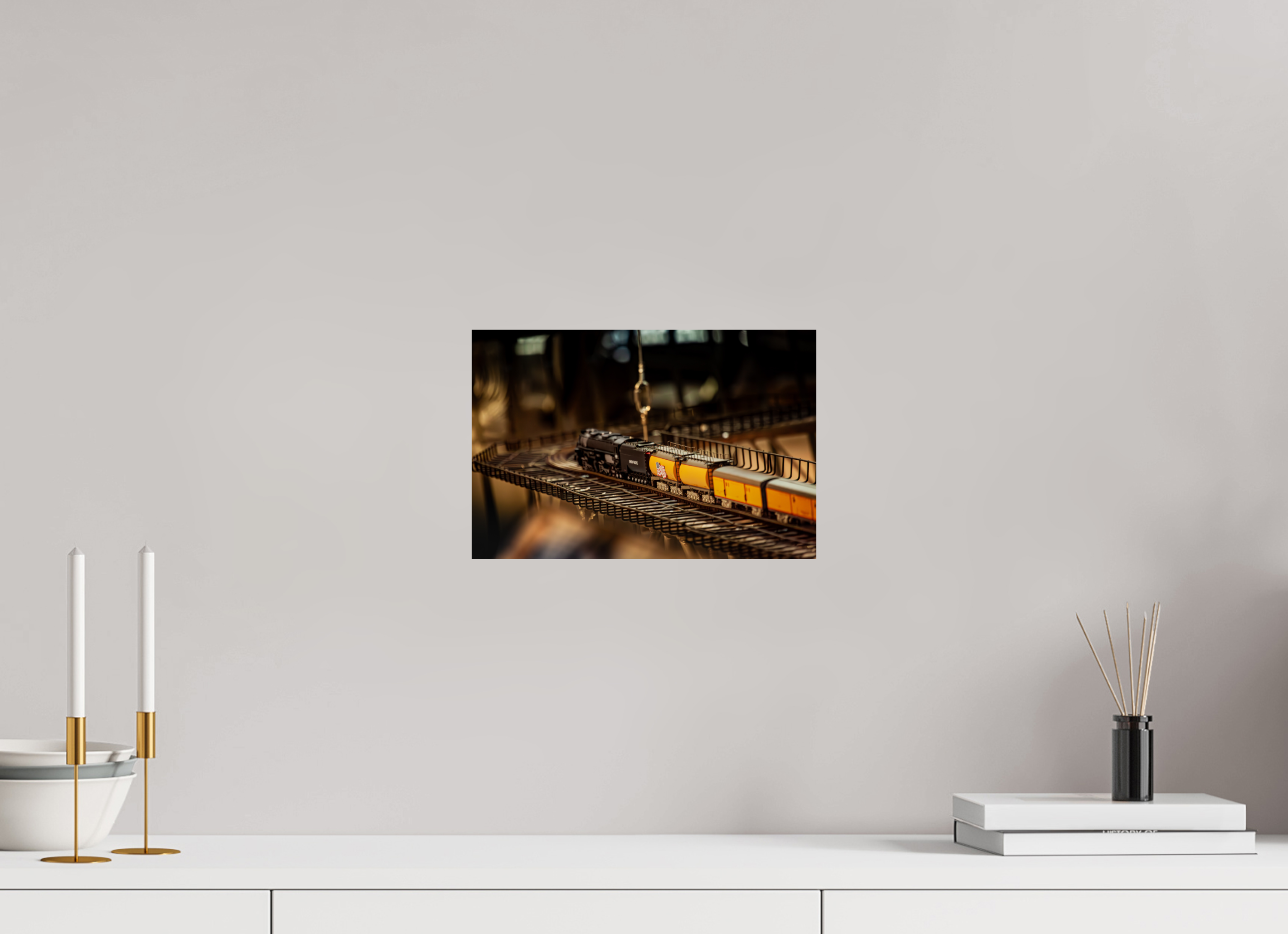 12 x 8″, Photo Print On Fuji Crystal DP II Union Pacific Model Train Trolley Square Salt Lake City