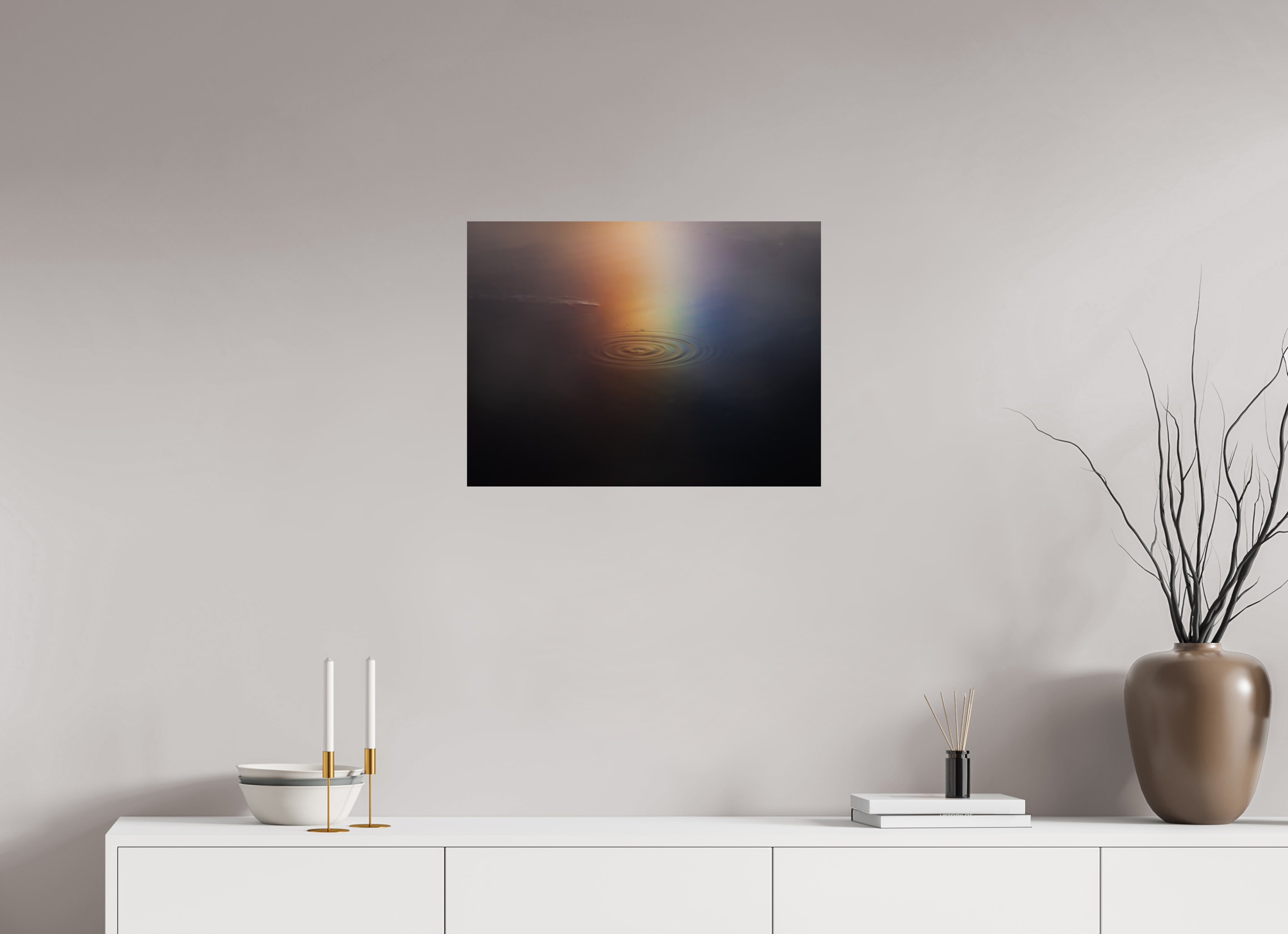 24 x 18″, Photo Print On Fuji Crystal DP II Rainbow Drop Reflection