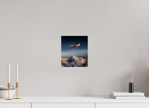 8 x 9.3″, Photo Print On Fuji Crystal DP II Private Plane Over Wasatch Front Thunder Mountain Salt Lake City