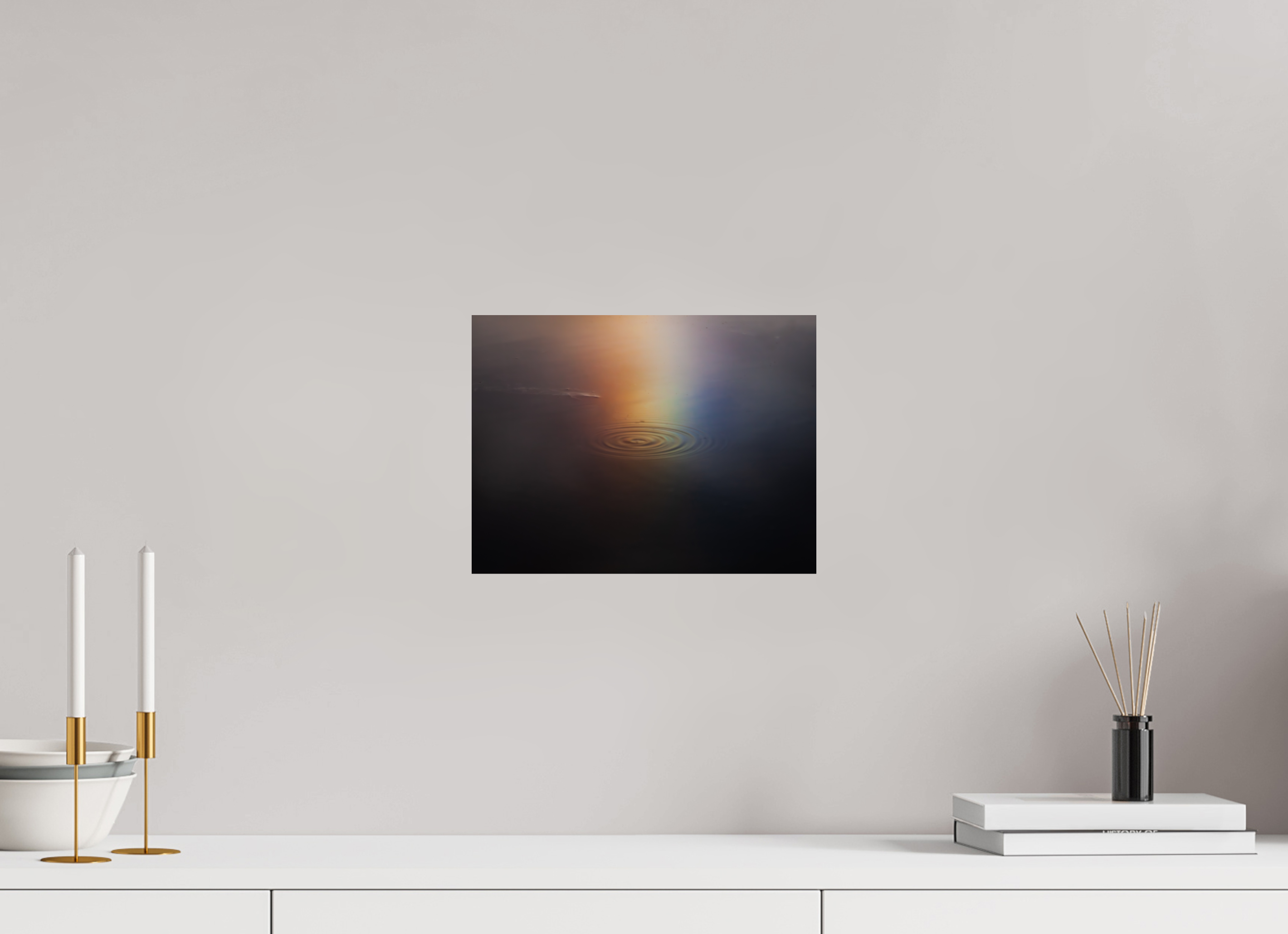 12 x 9″, Photo Print On Fuji Crystal DP II Rainbow Drop Reflection