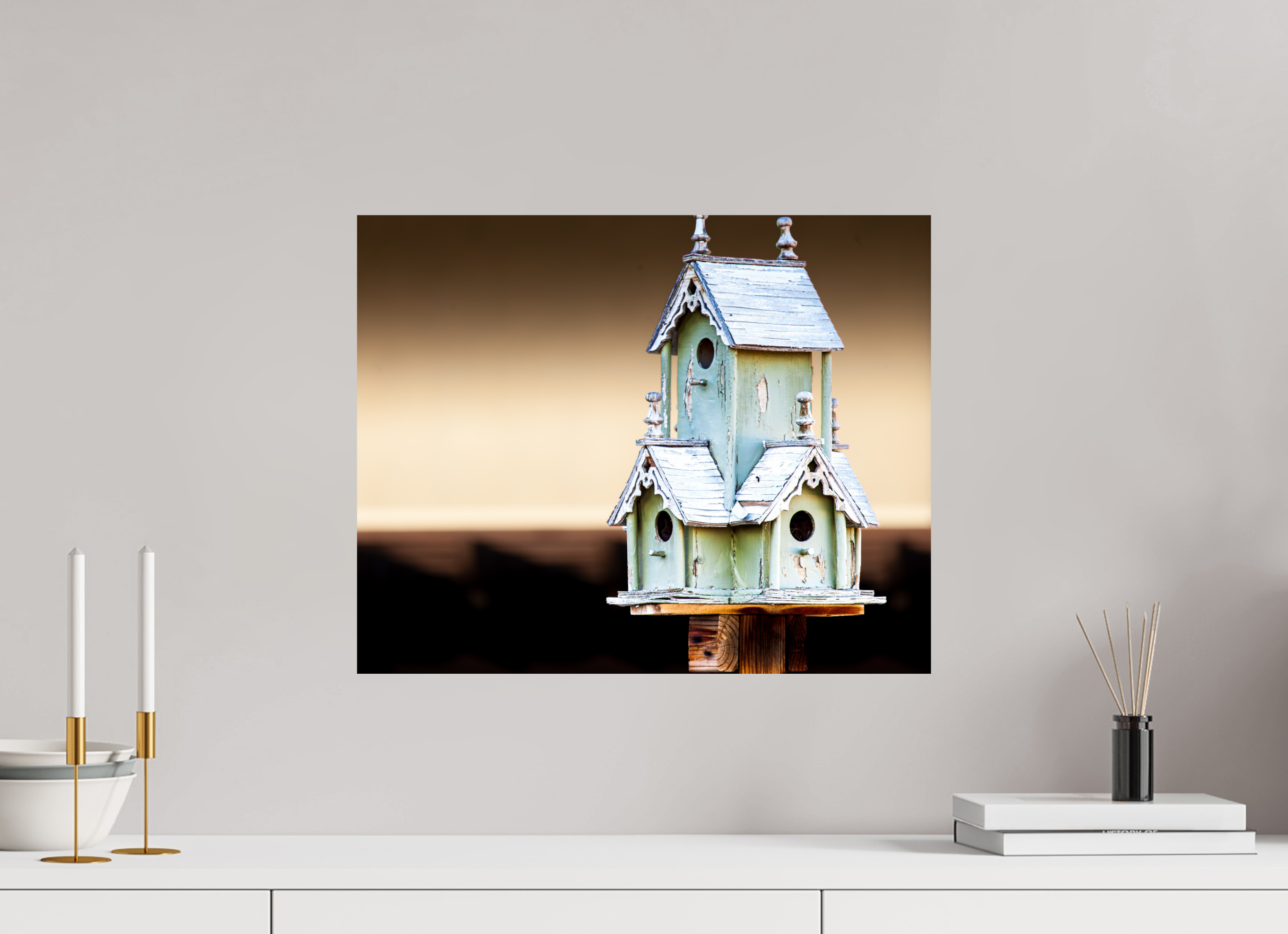 20 x 16″, Photo Print On Fuji Crystal DP II Rustic Victorian Style Birdhouse Salt Lake City