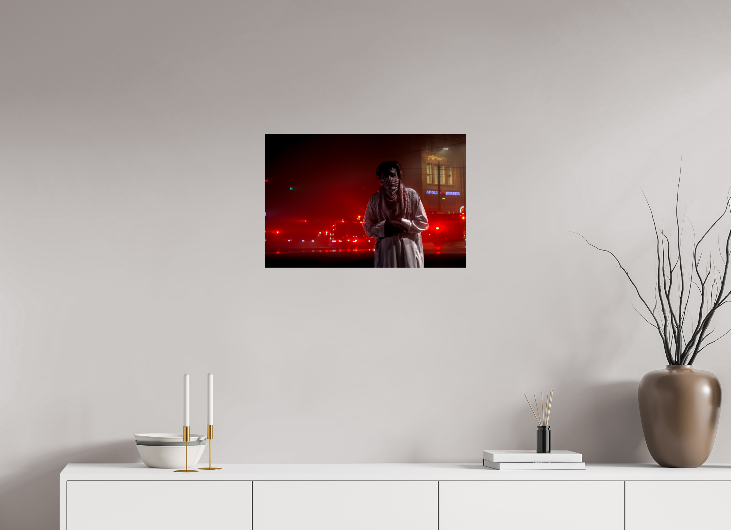 24 x 16″, Photo Print On Fuji Crystal DP II London Bell Fire Bystander